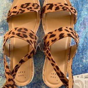 Leopard sandals